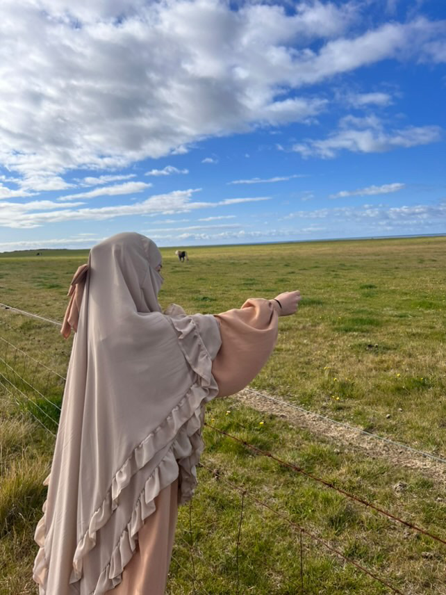 Set fustan abaya & khimar